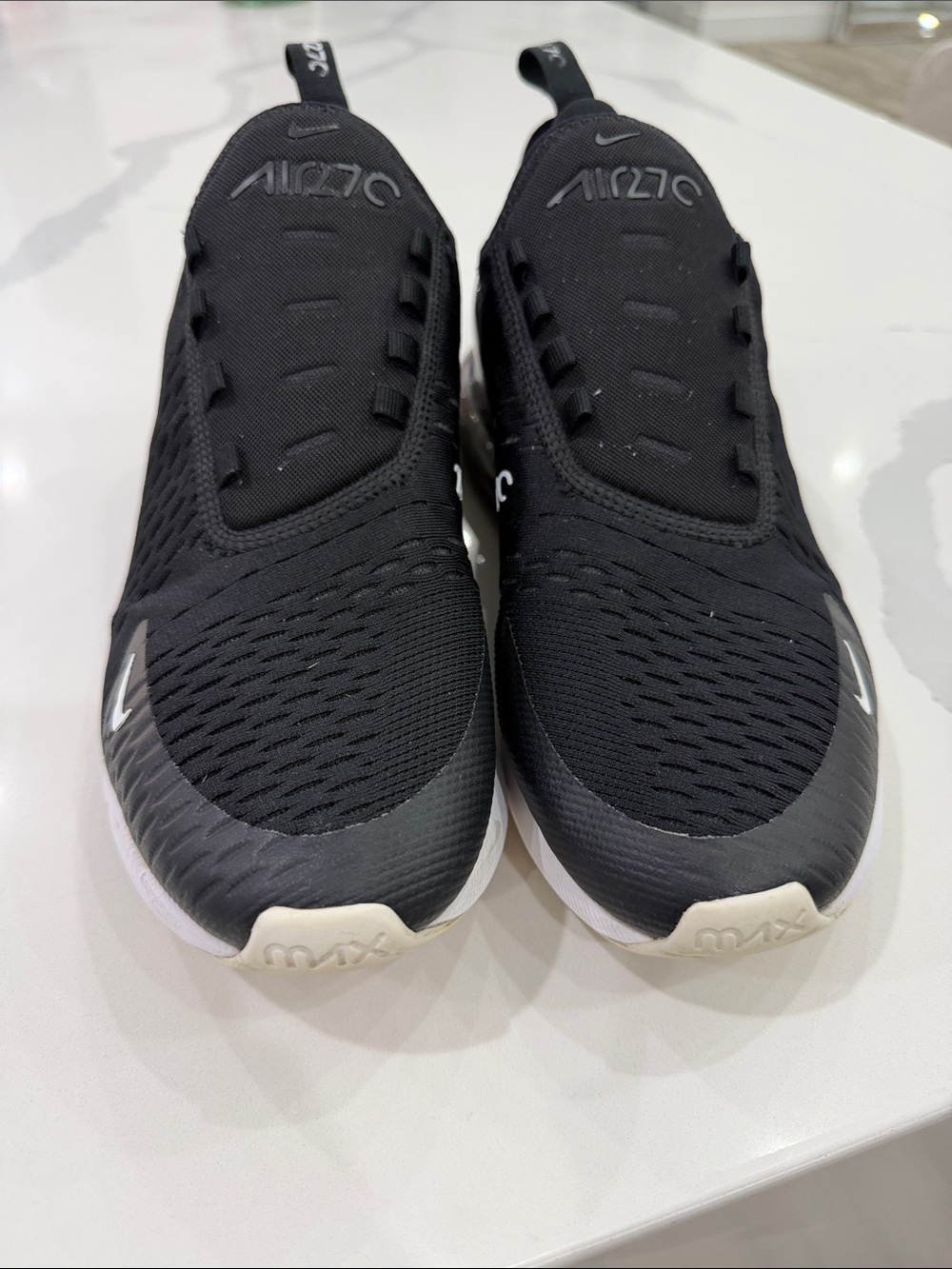 Nike Air270 Men’s Slip-On Sneakers - Black and White (3)